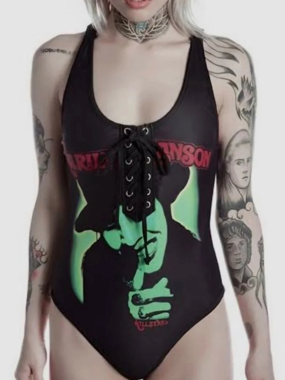 Killstar Marilyn Manson bathing suit swimsuit Medium - Picture 1 of 6